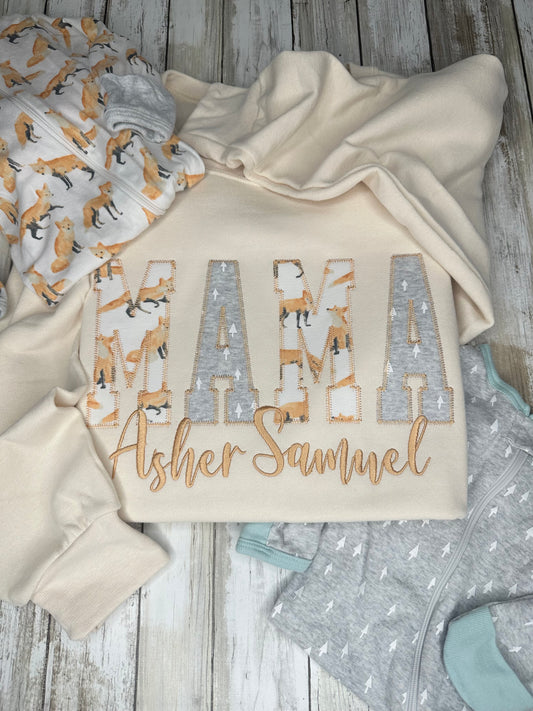 Mama embroidered keepsake crewneck