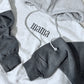 Mama Grey Embroidered Hoodie