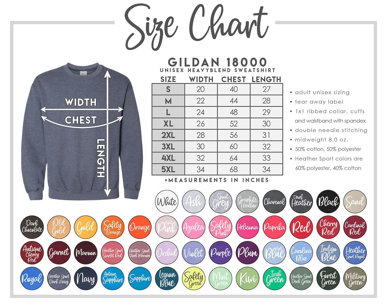 Embroidered Customizable Sweatshirts with names on sleeve