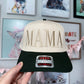 Forest Green/ Cream MAMA Hat
