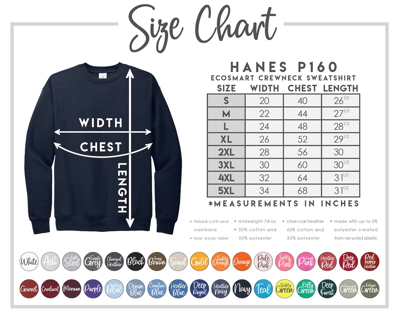 Embroidered Customizable Sweatshirts with names on sleeve