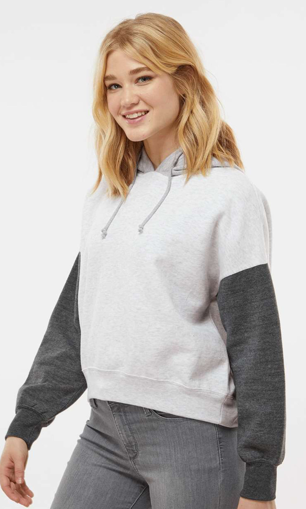Mama Grey Embroidered Hoodie
